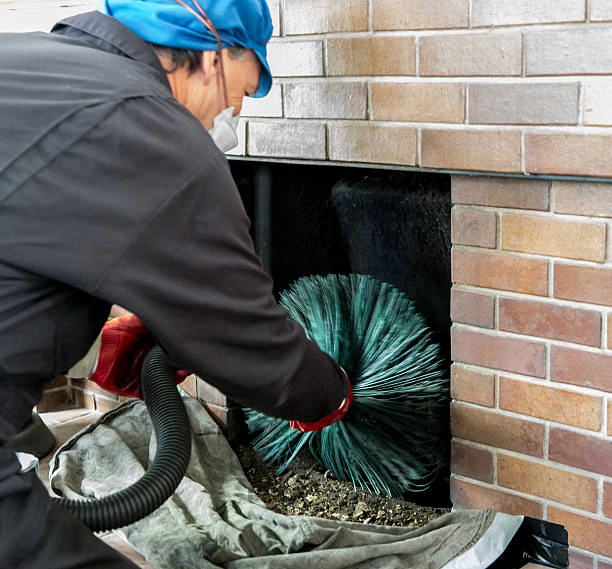 Professional chimney cleaning in Compton